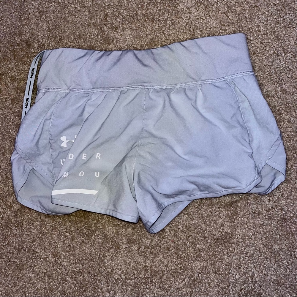 grey under armour shorts